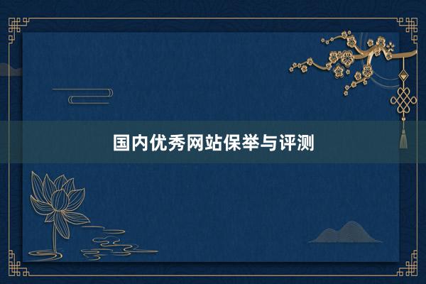 国内优秀网站保举与评测